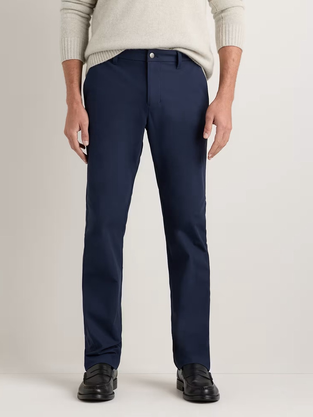 Quince Men’s Ultimate Commuter Pants 33x32 Deep Navy Stretch Dress Casual